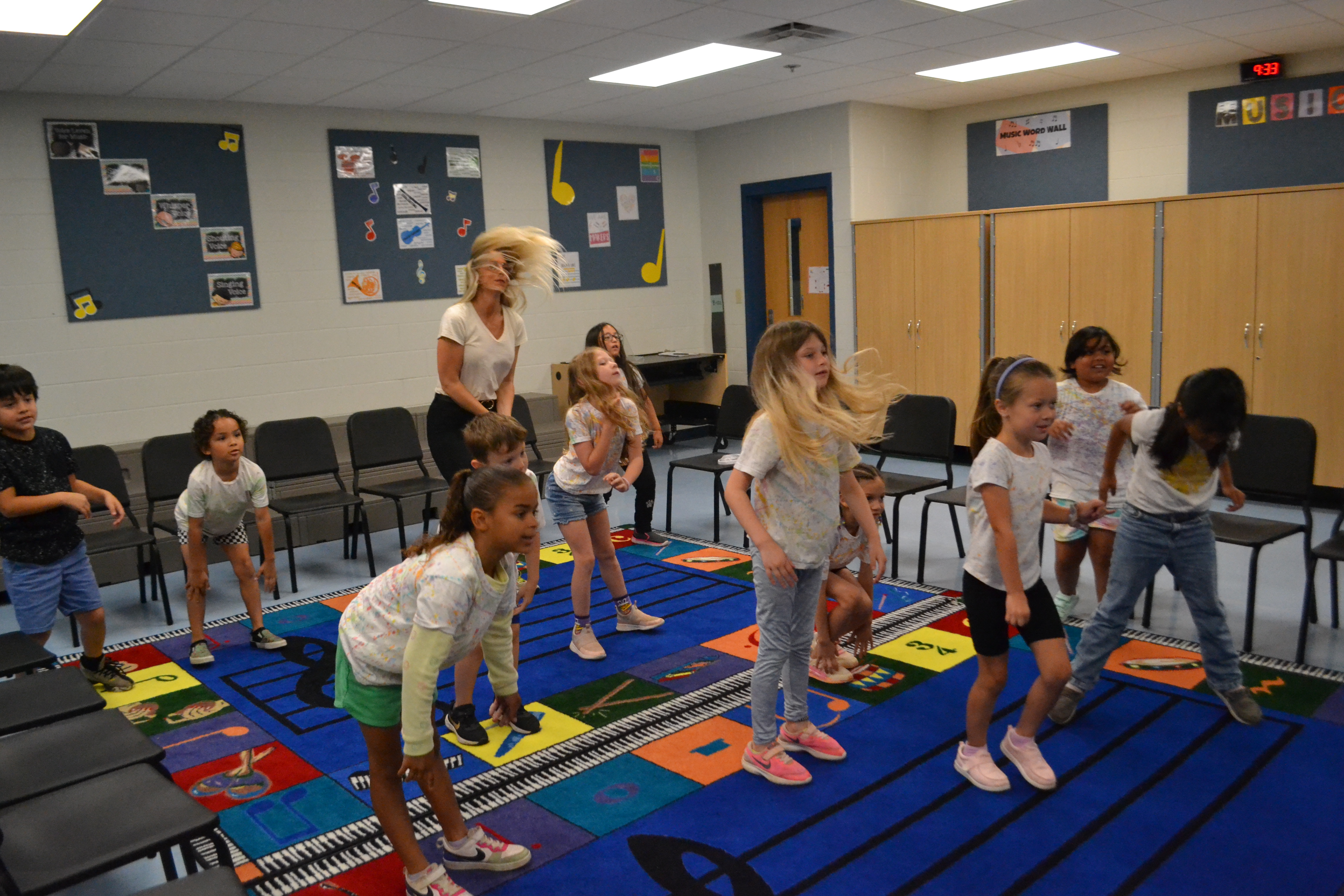 Students dancing 